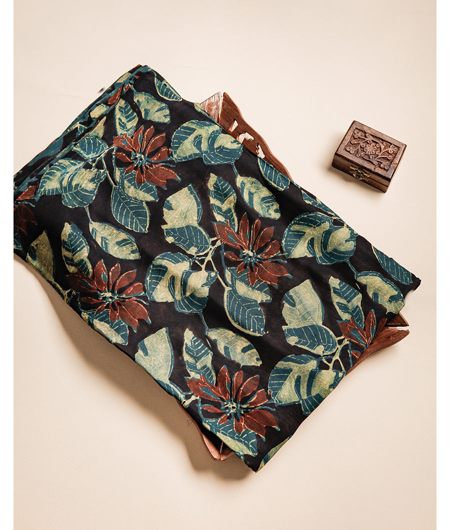 VANASPATI BLOCK PRINTED MODAL SILK FABRIC