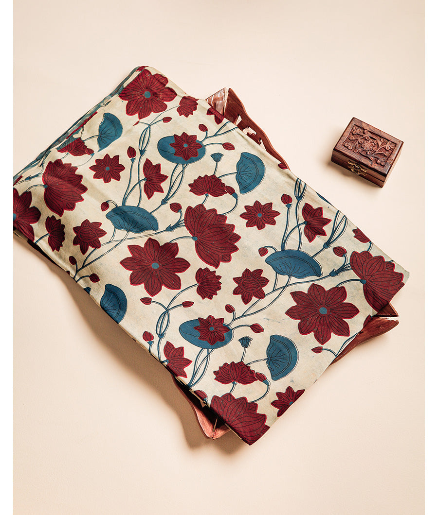 VANASPATI BLOCK PRINTED MODAL SILK FABRIC