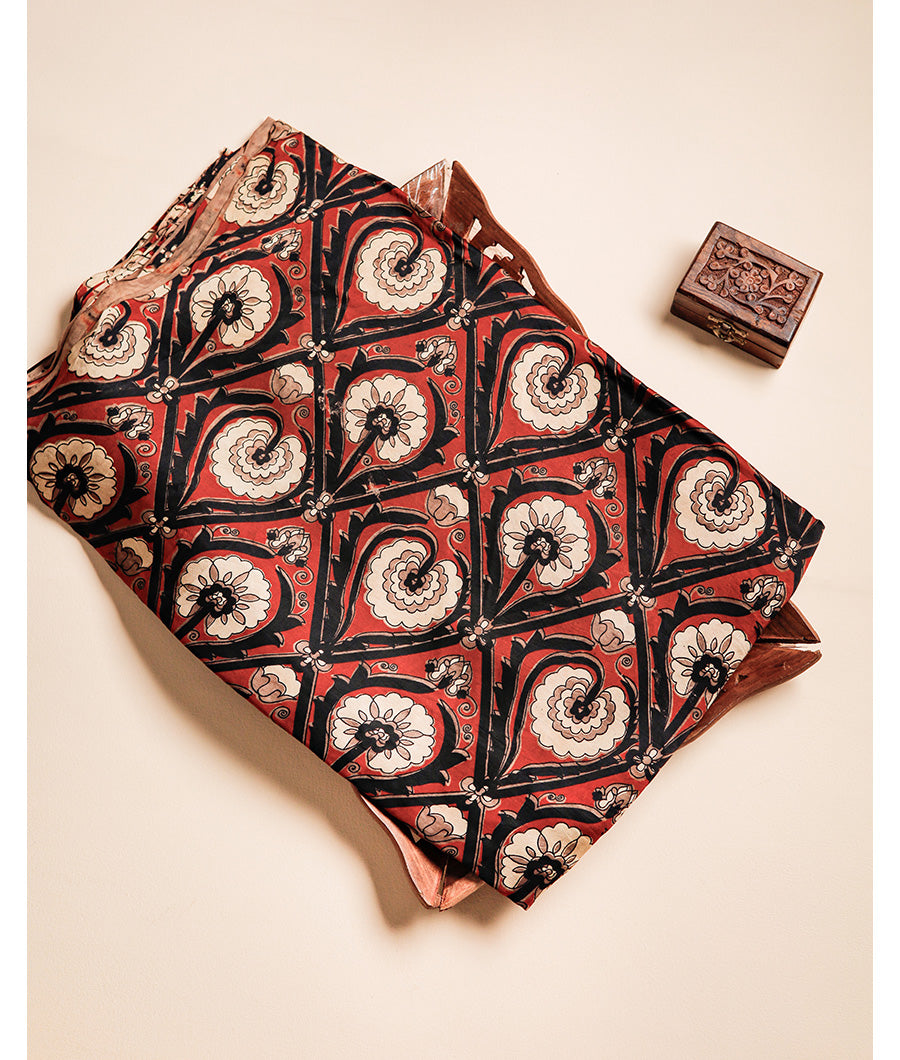 VANASPATI BLOCK PRINTED MODAL SILK FABRIC