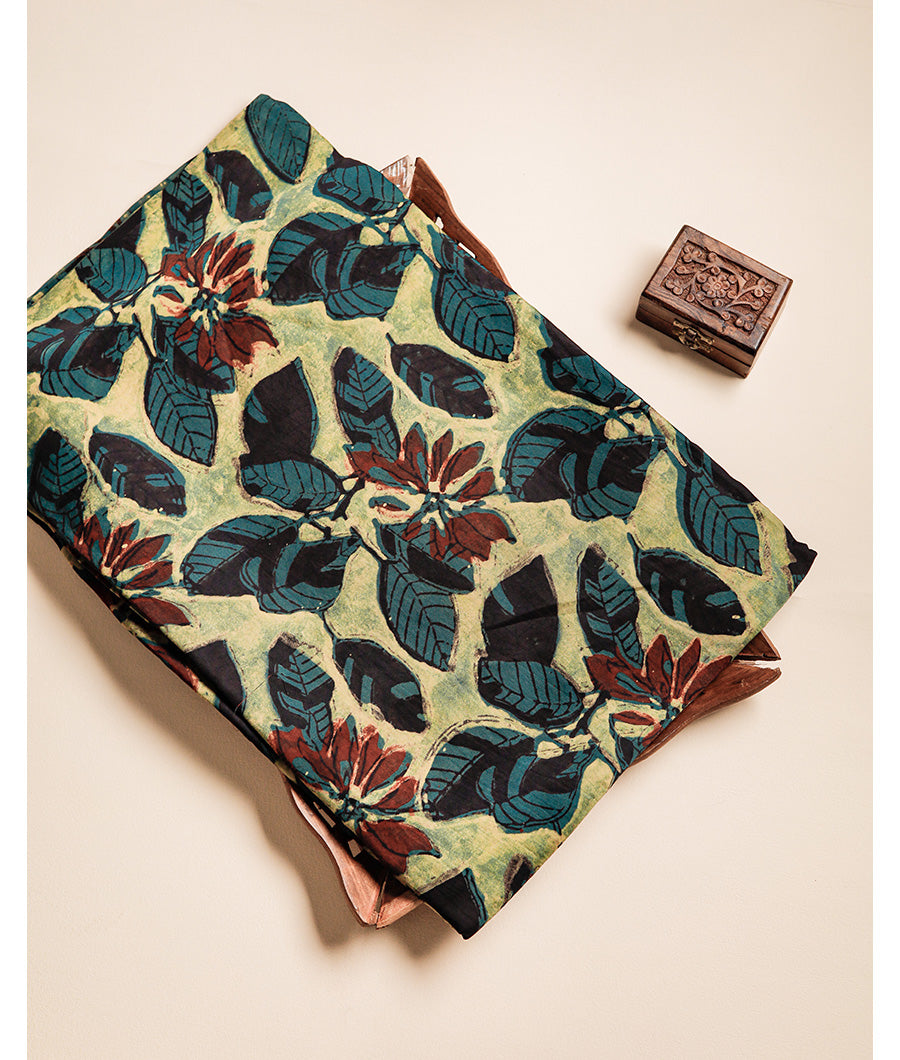 VANASPATI BLOCK PRINTED MODAL SILK FABRIC