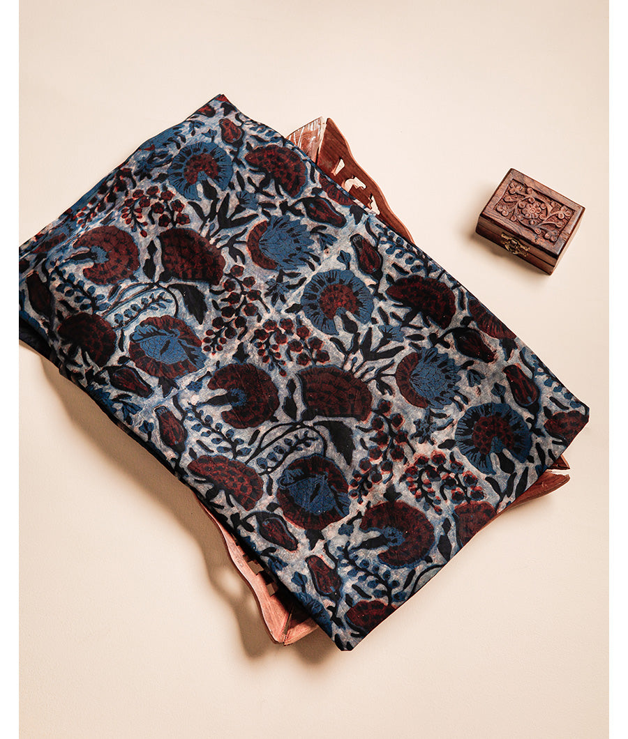 VANASPATI BLOCK PRINTED MODAL SILK FABRIC