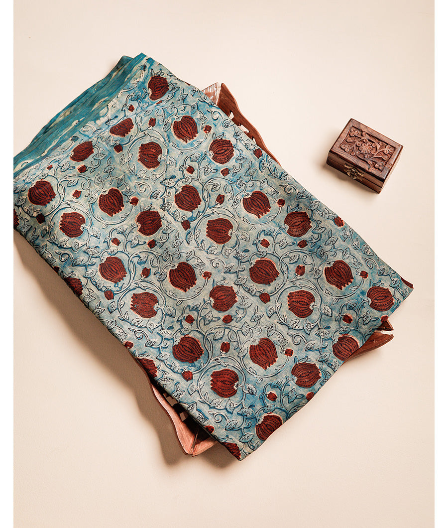 VANASPATI BLOCK PRINTED MODAL SILK FABRIC