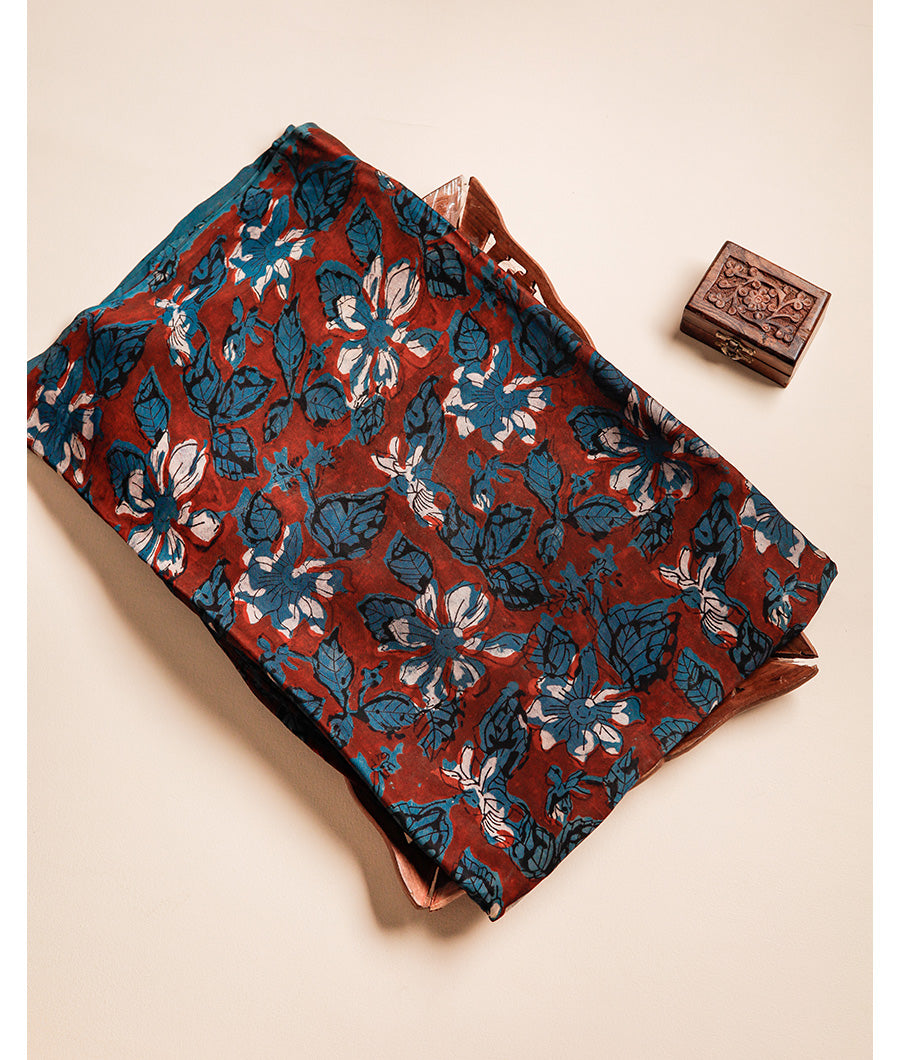 VANASPATI BLOCK PRINTED MODAL SILK FABRIC