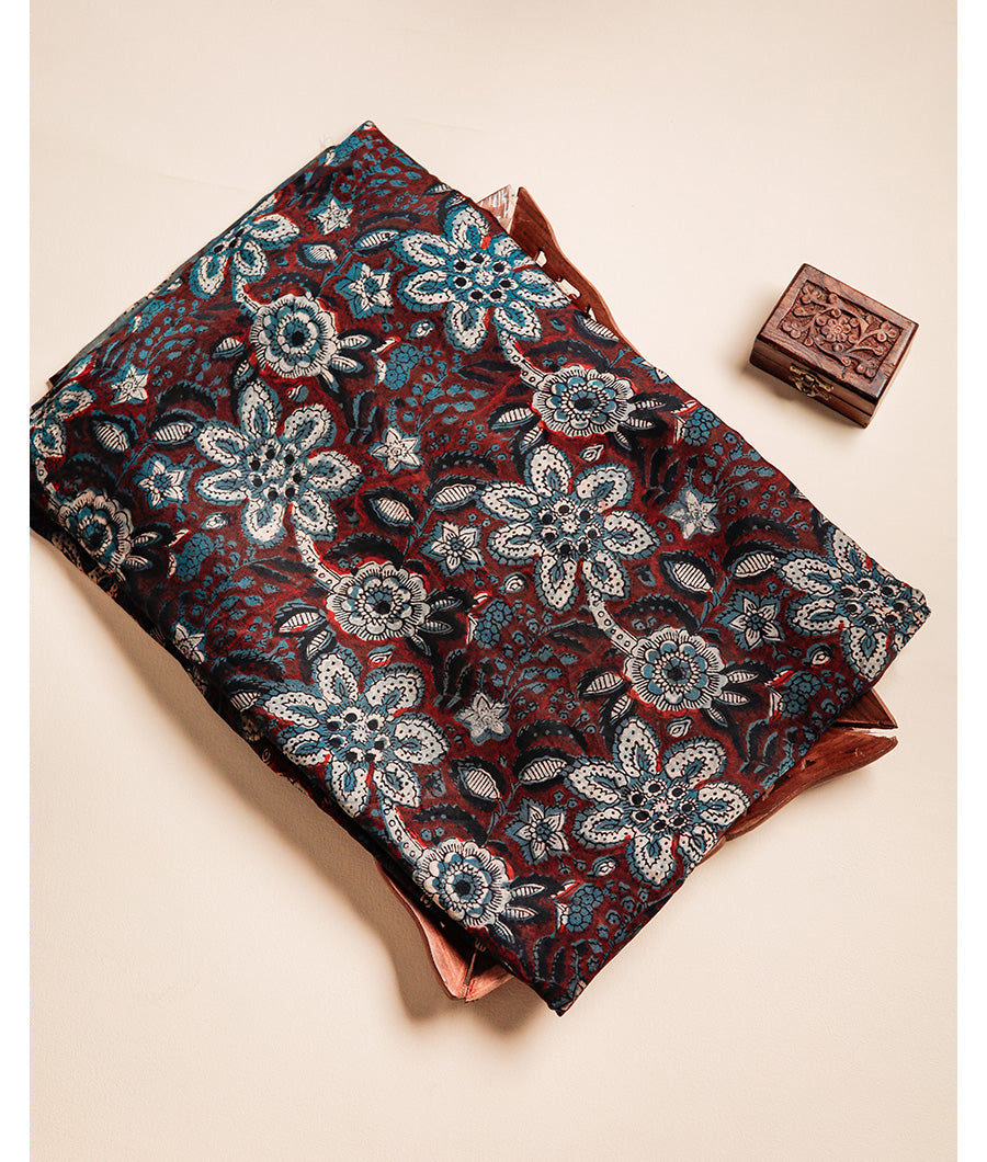 VANASPATI BLOCK PRINTED MODAL SILK FABRIC