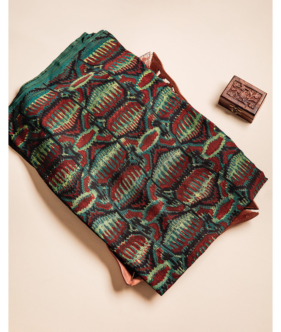 VANASPATI BLOCK PRINTED MODAL SILK FABRIC