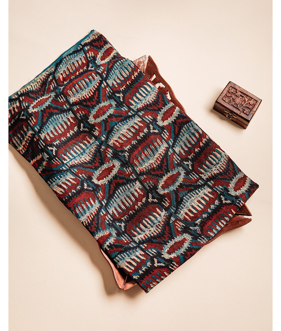 VANASPATI BLOCK PRINTED MODAL SILK FABRIC