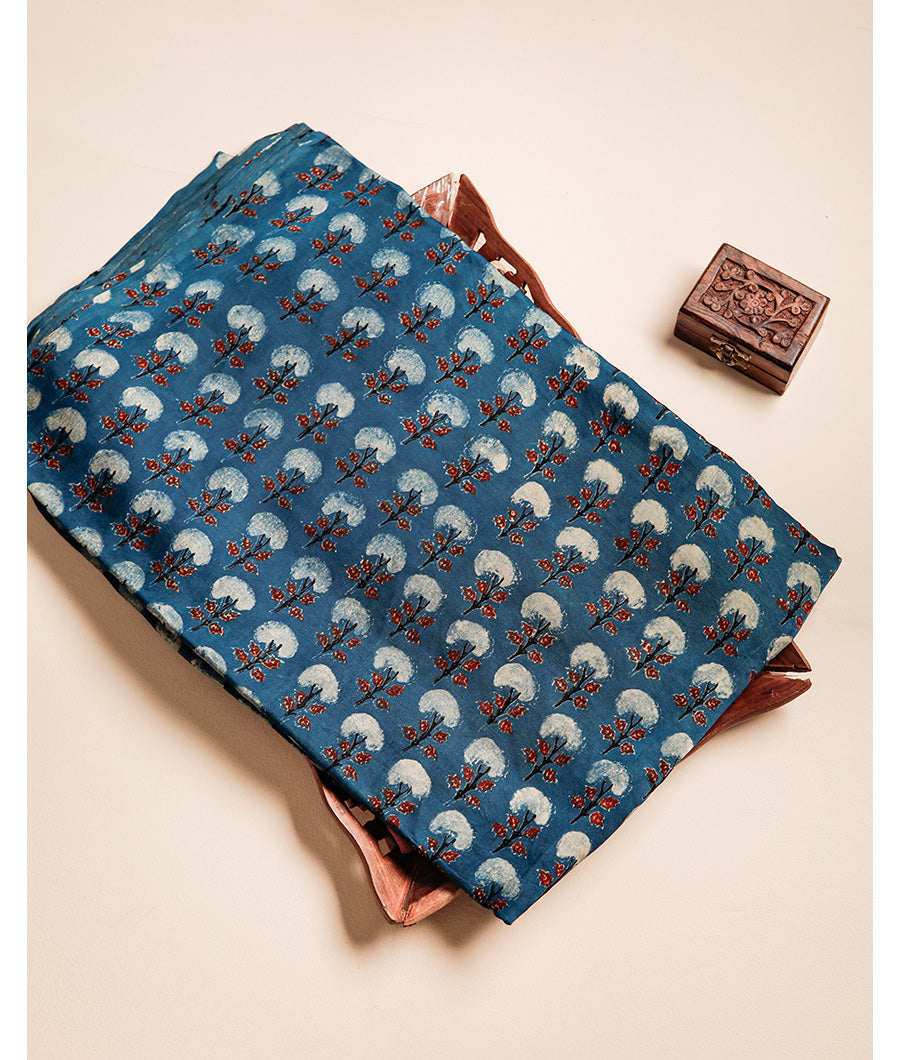 VANASPATI BLOCK PRINTED MODAL SILK FABRIC