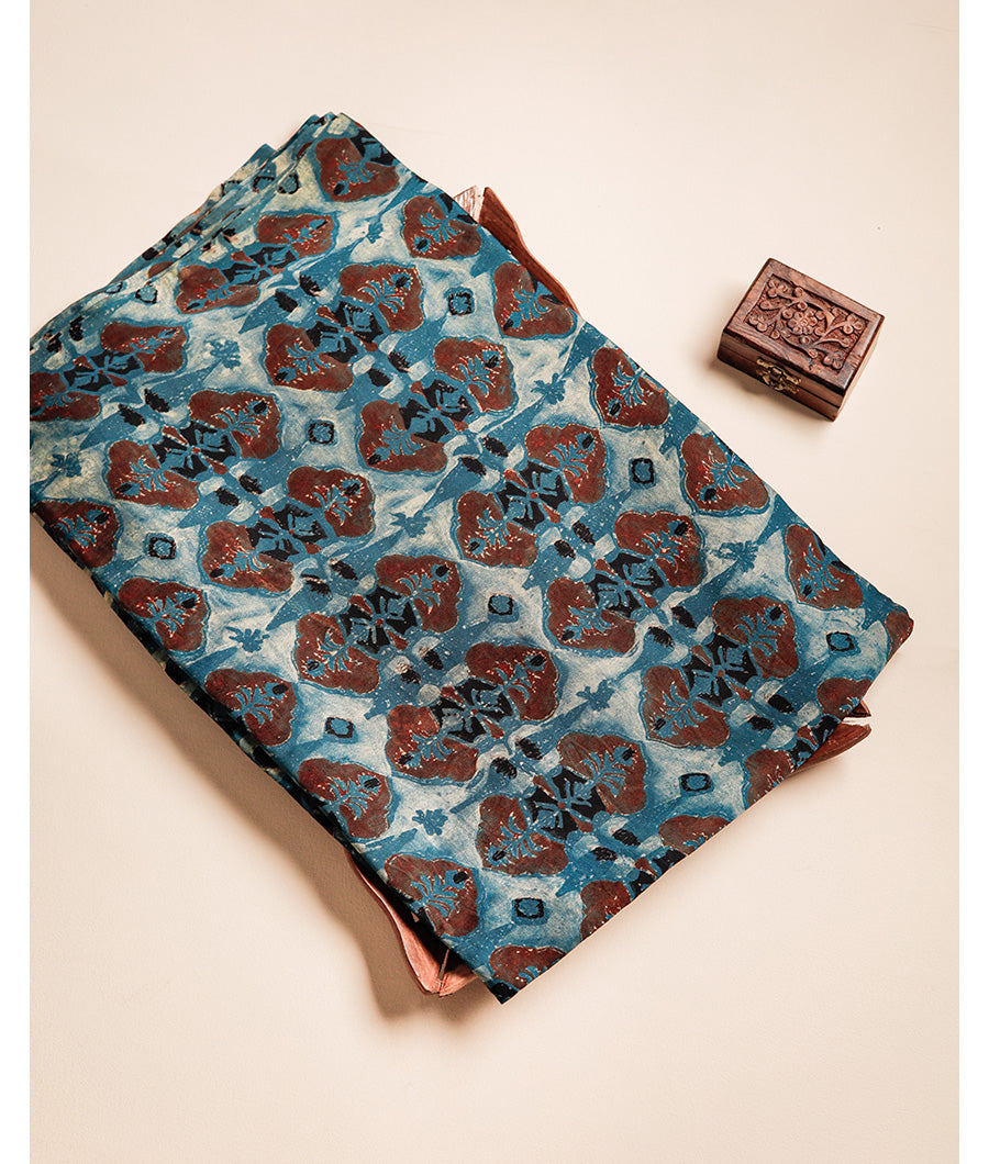 VANASPATI BLOCK PRINTED MODAL SILK FABRIC