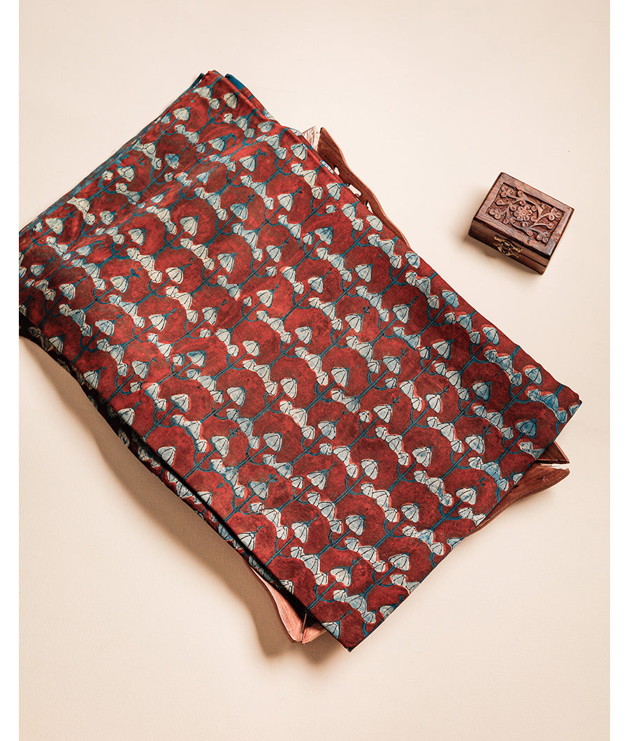 VANASPATI BLOCK PRINTED MODAL SILK FABRIC