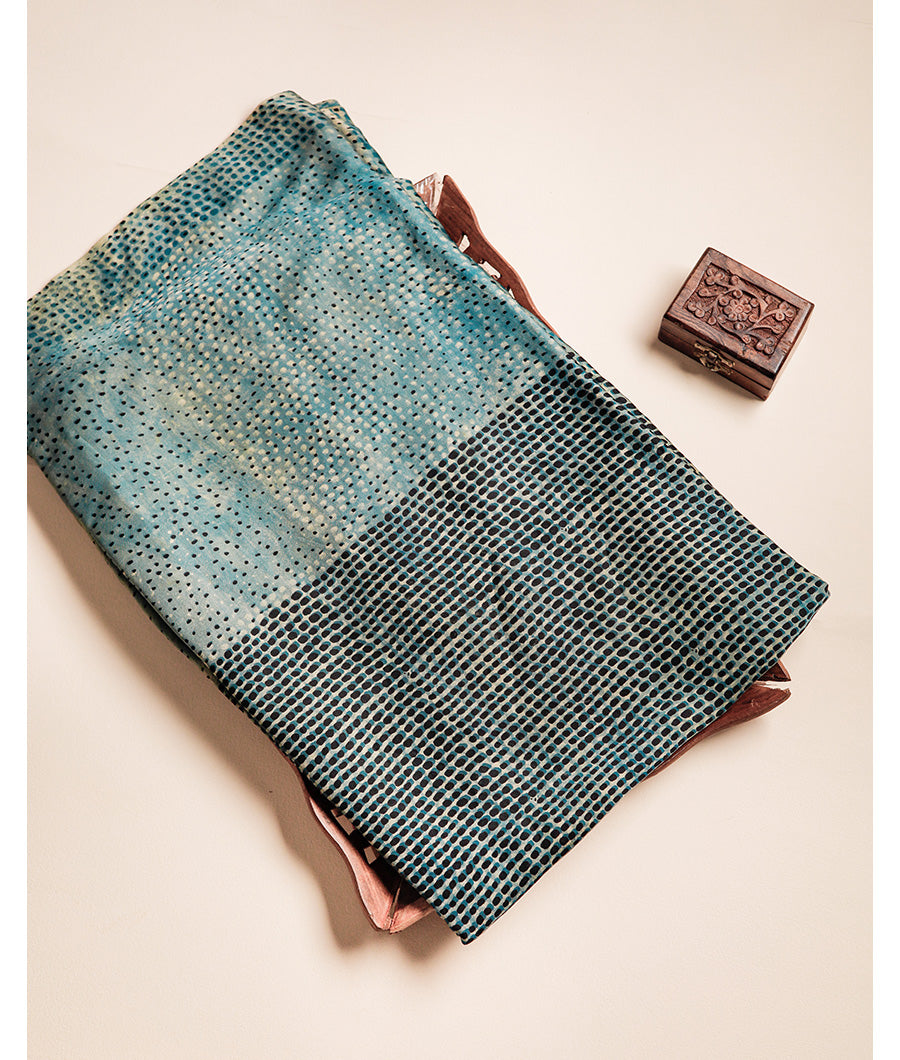 VANASPATI BLOCK PRINTED MODAL SILK FABRIC