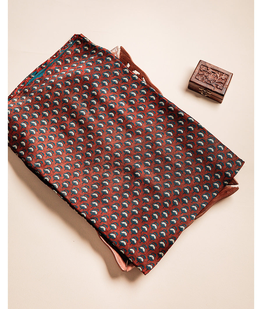VANASPATI BLOCK PRINTED MODAL SILK FABRIC