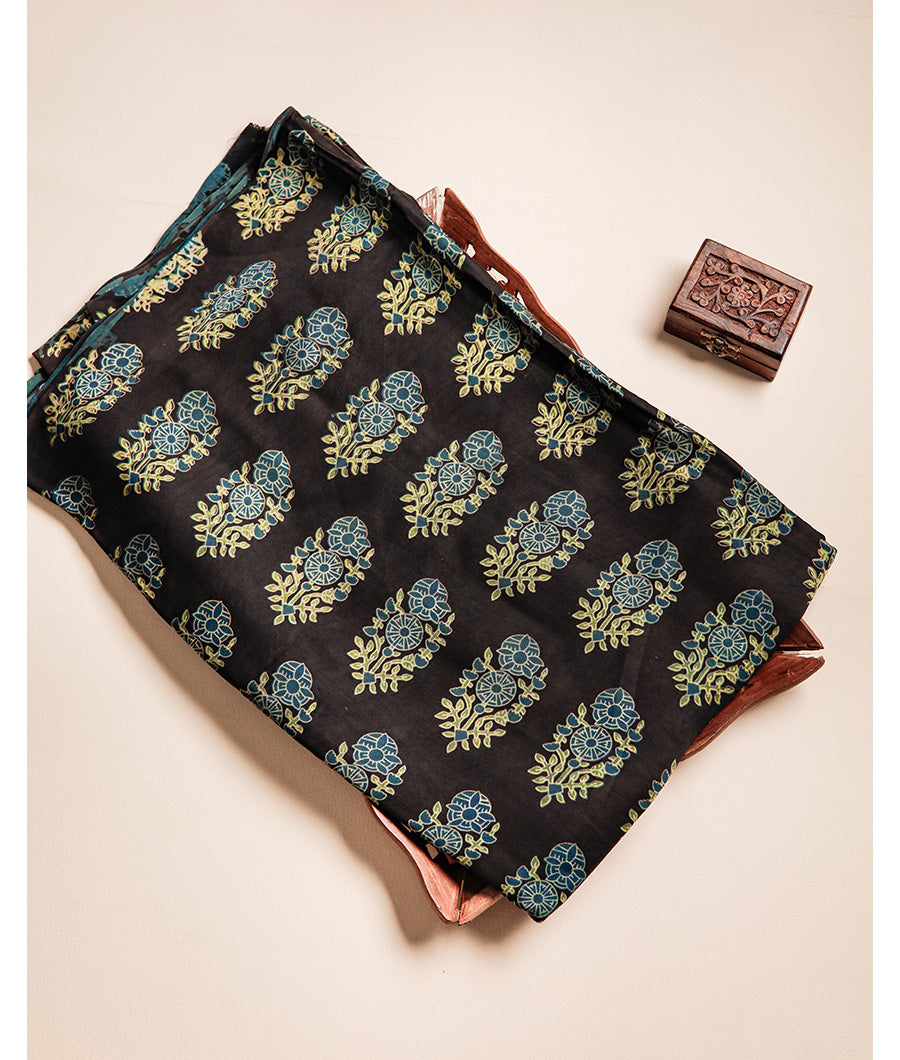 VANASPATI BLOCK PRINTED MODAL SILK FABRIC