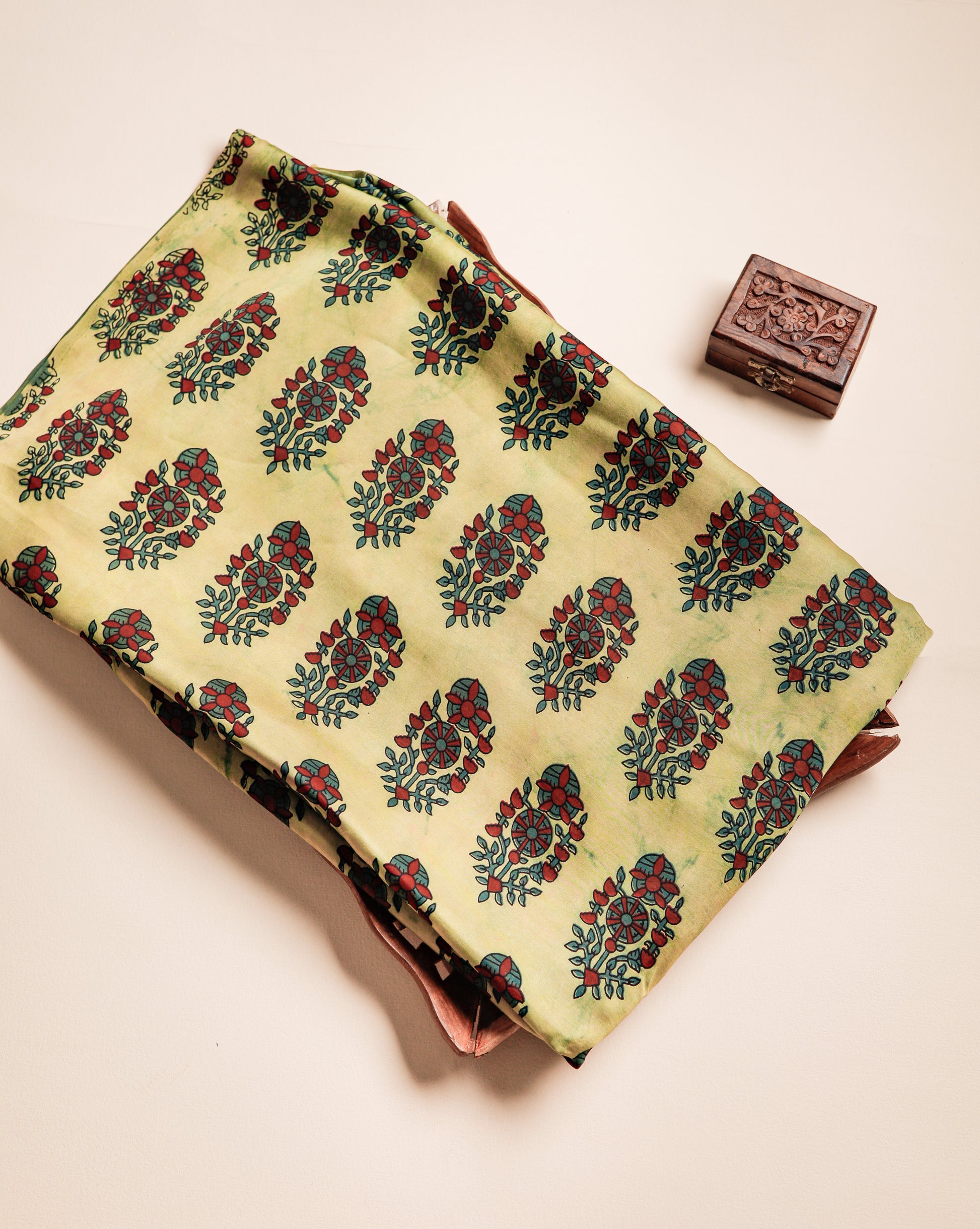 VANASPATI BLOCK PRINTED MODAL SILK FABRIC