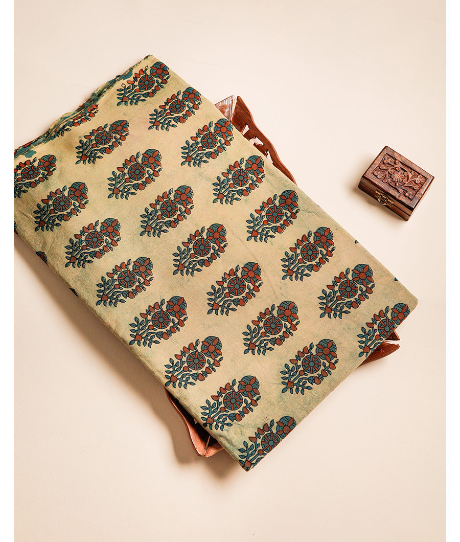 COTTON VANASPATI BLOCK PRINTED FABRIC