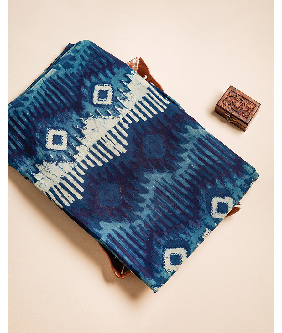 COTTON VANASPATI BLOCK PRINTED FABRIC