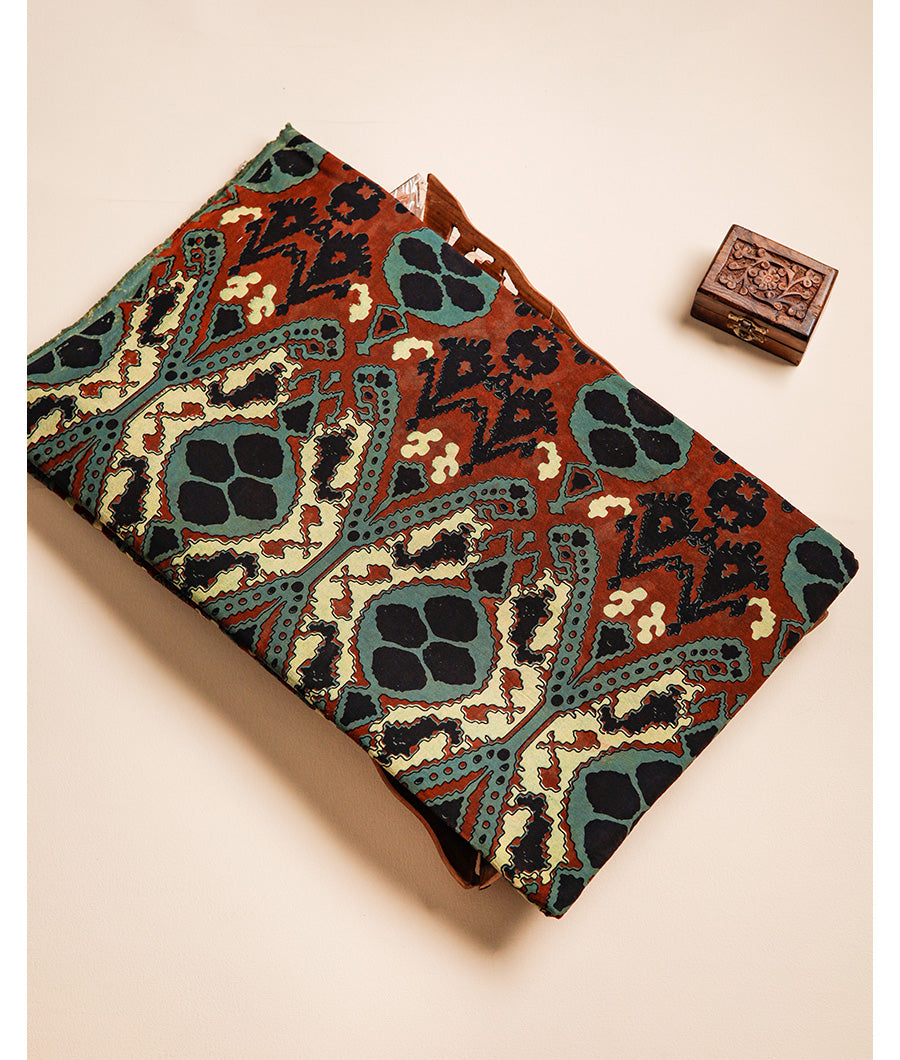 COTTON VANASPATI BLOCK PRINTED FABRIC