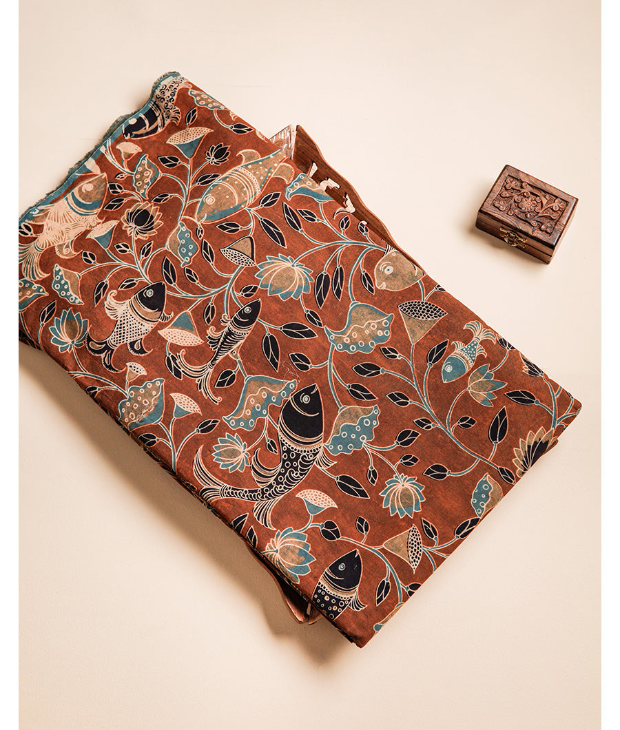 COTTON VANASPATI BLOCK PRINTED FABRIC