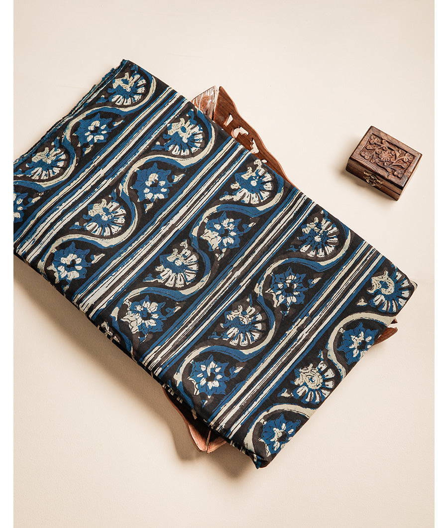 COTTON VANASPATI BLOCK PRINTED FABRIC