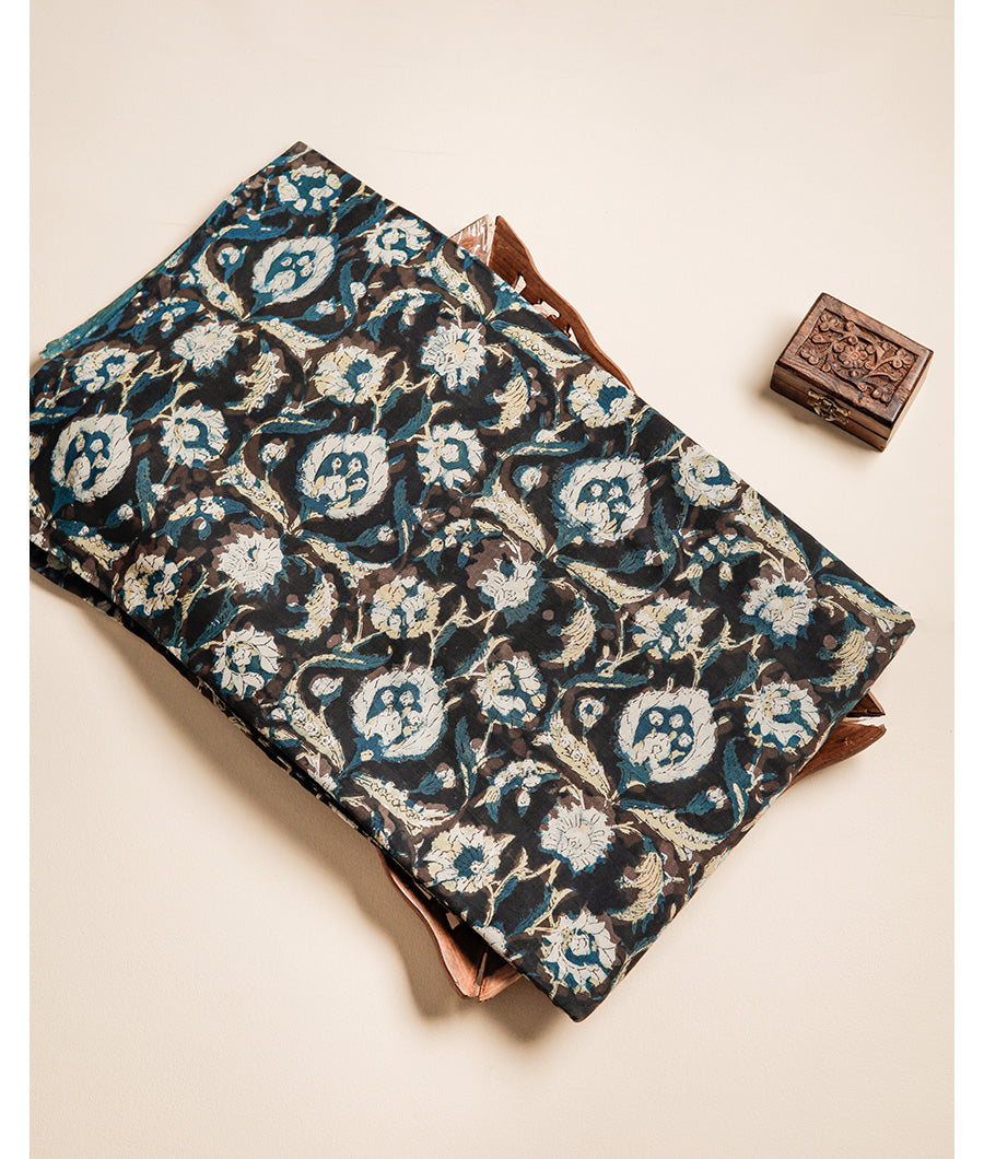 COTTON VANASPATI BLOCK PRINTED FABRIC