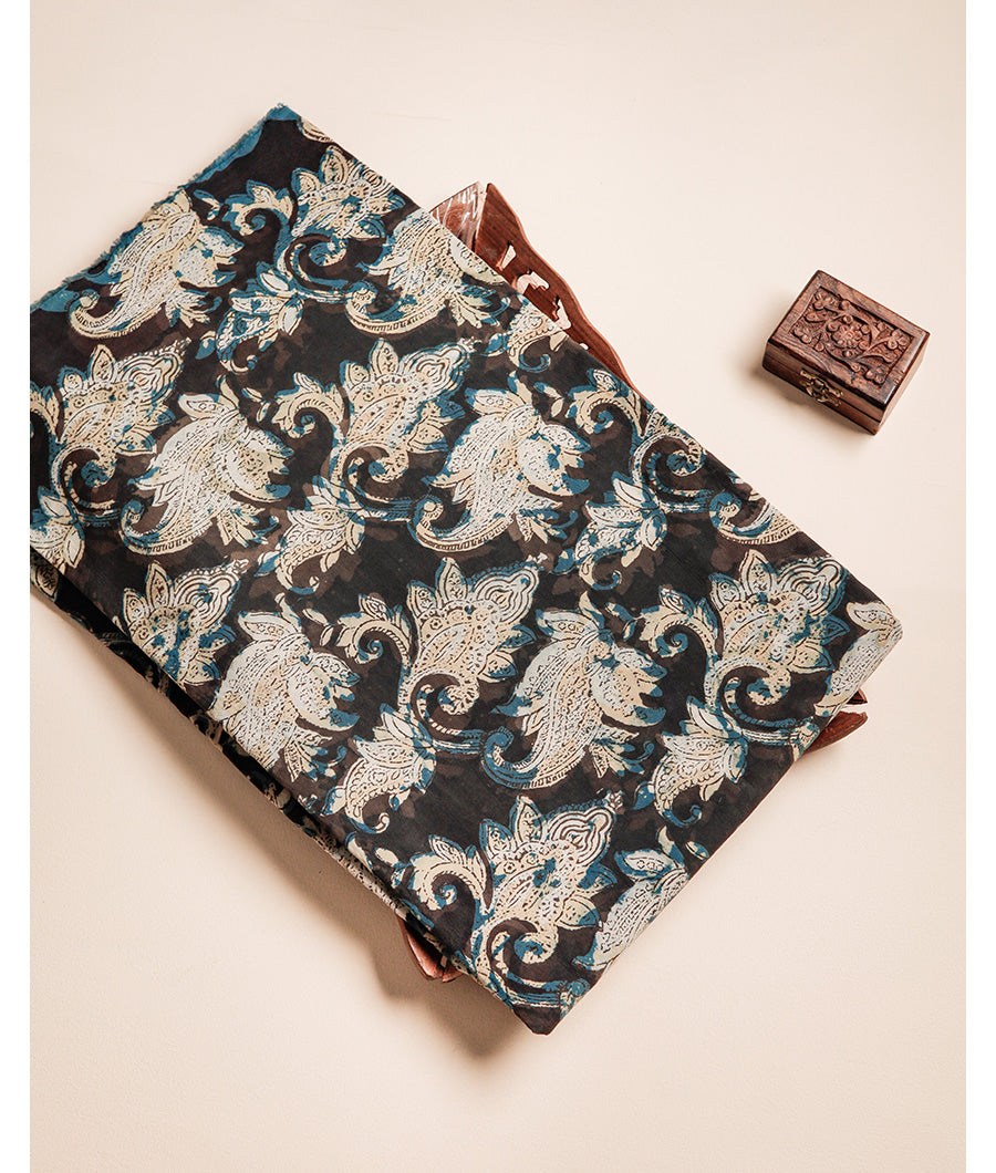 COTTON VANASPATI BLOCK PRINTED FABRIC