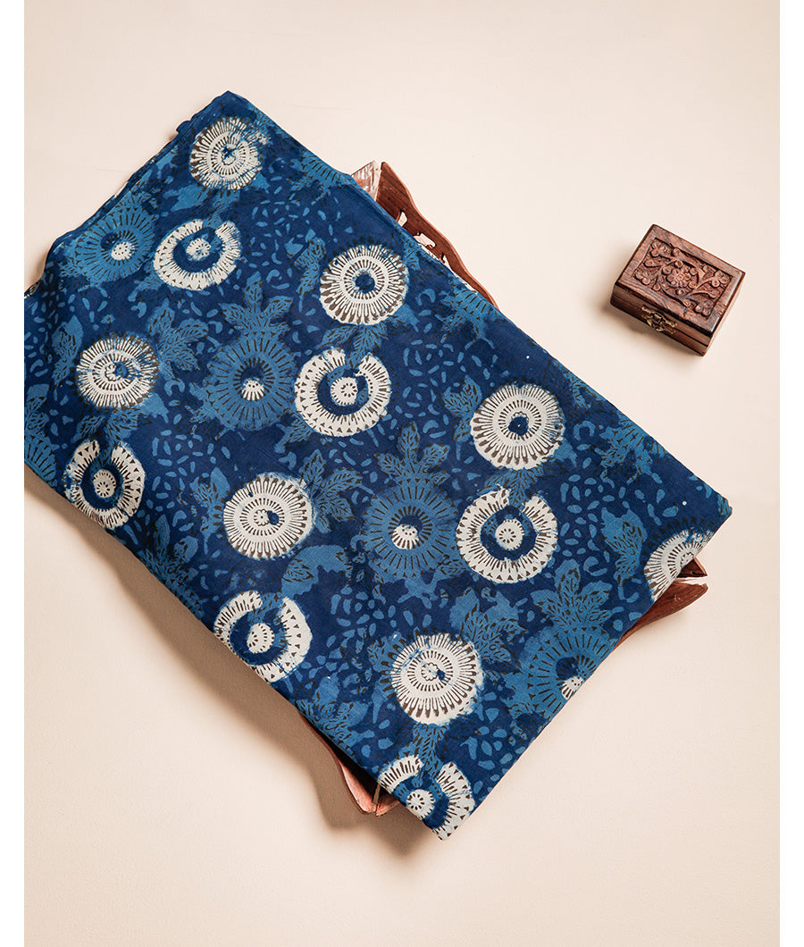 COTTON VANASPATI BLOCK PRINTED FABRIC
