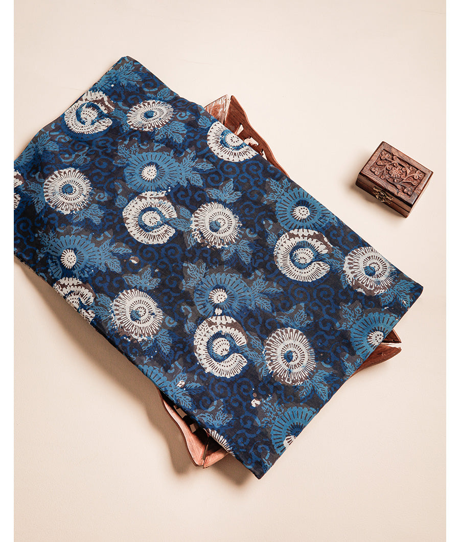 COTTON VANASPATI BLOCK PRINTED FABRIC