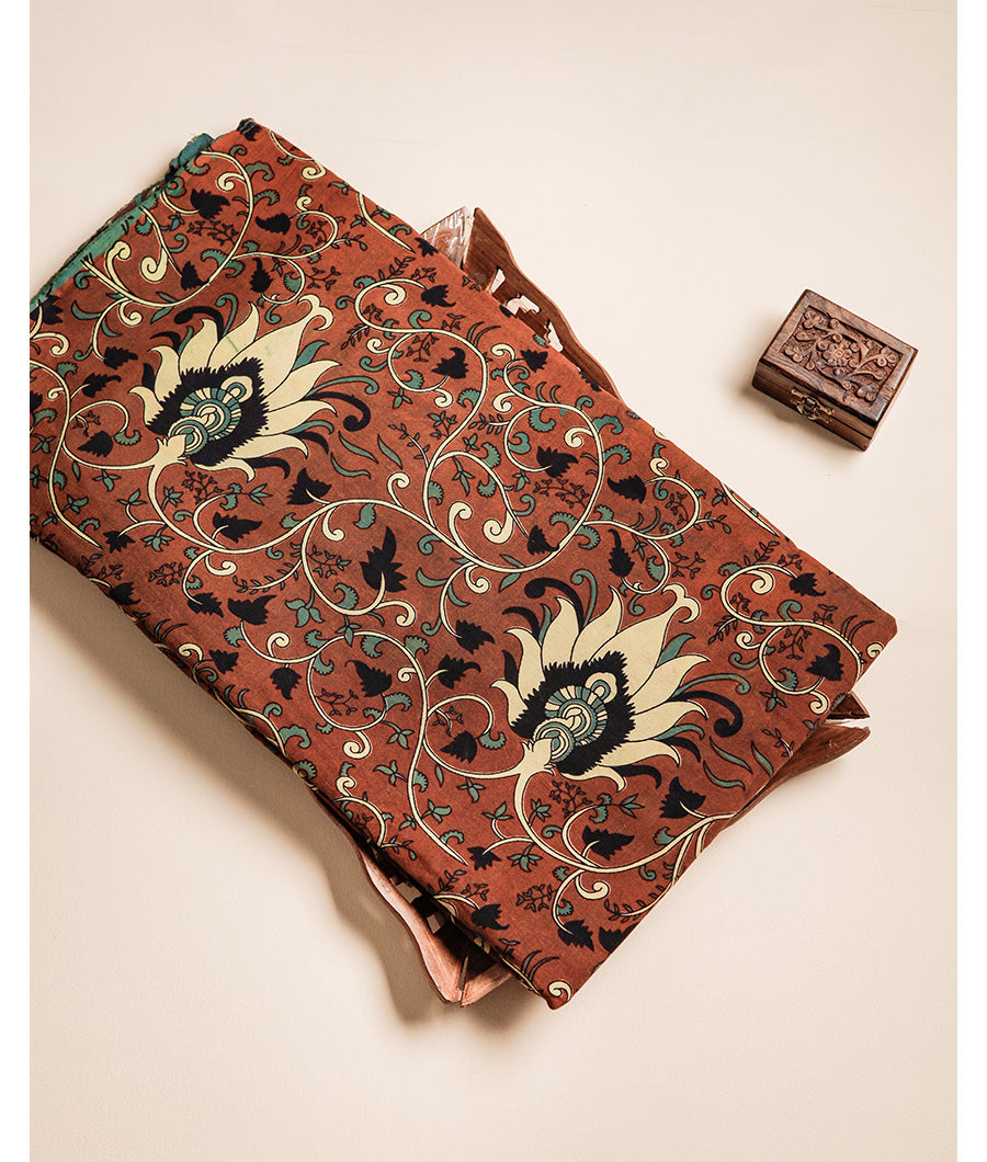COTTON VANASPATI BLOCK PRINTED FABRIC