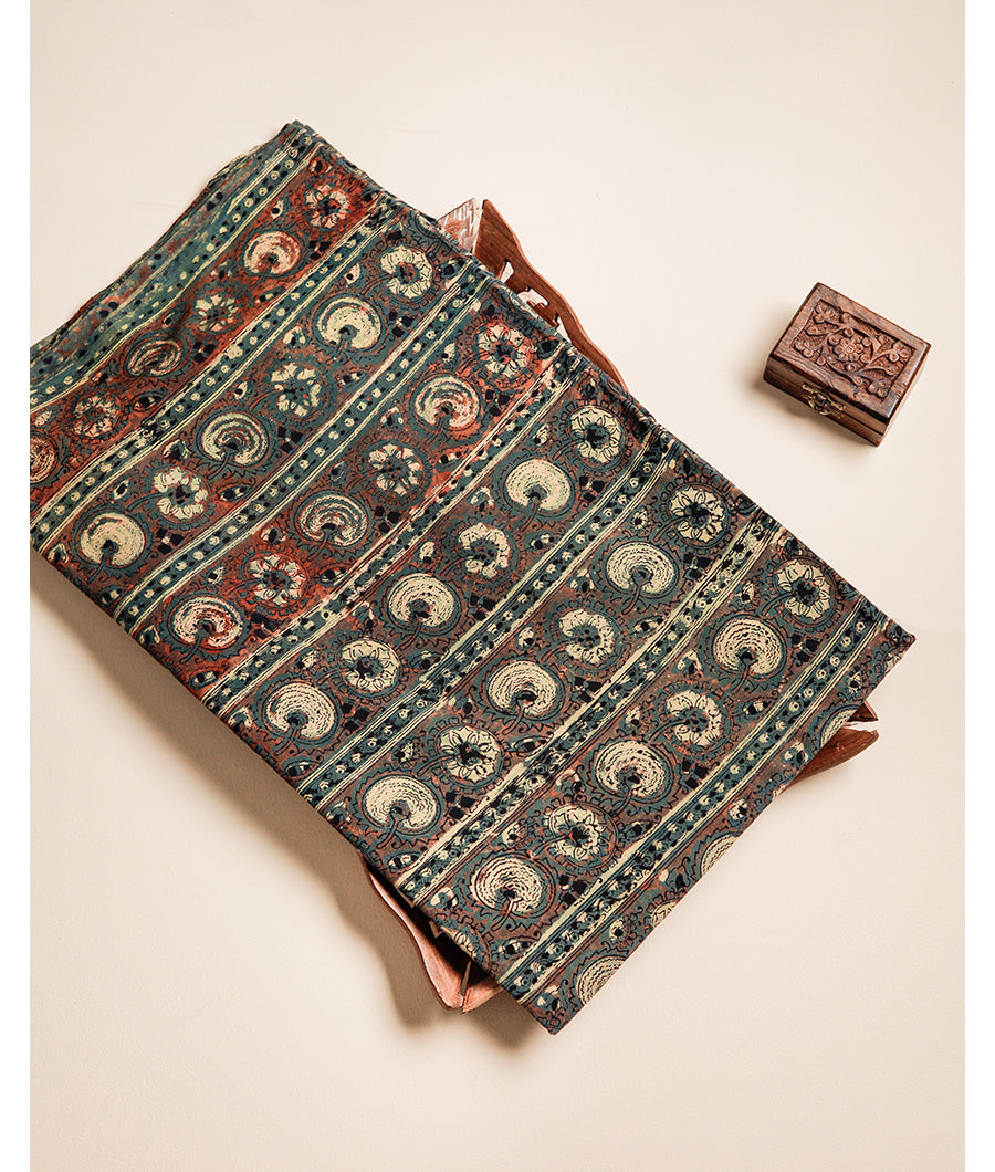 COTTON VANASPATI BLOCK PRINTED FABRIC