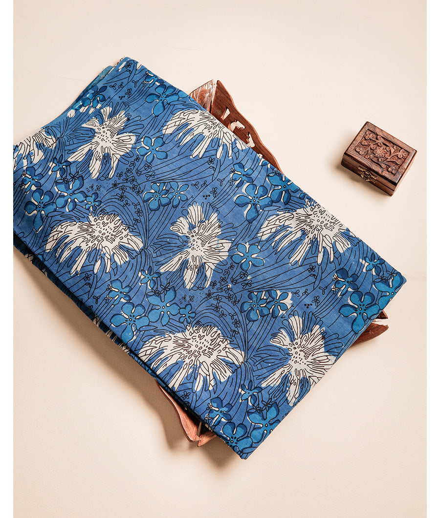 COTTON VANASPATI BLOCK PRINTED FABRIC