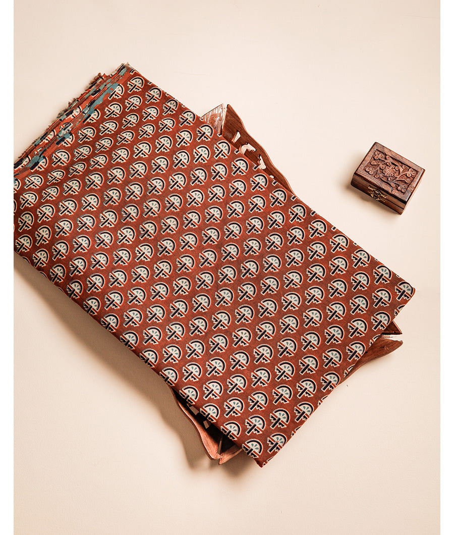 COTTON VANASPATI BLOCK PRINTED FABRIC
