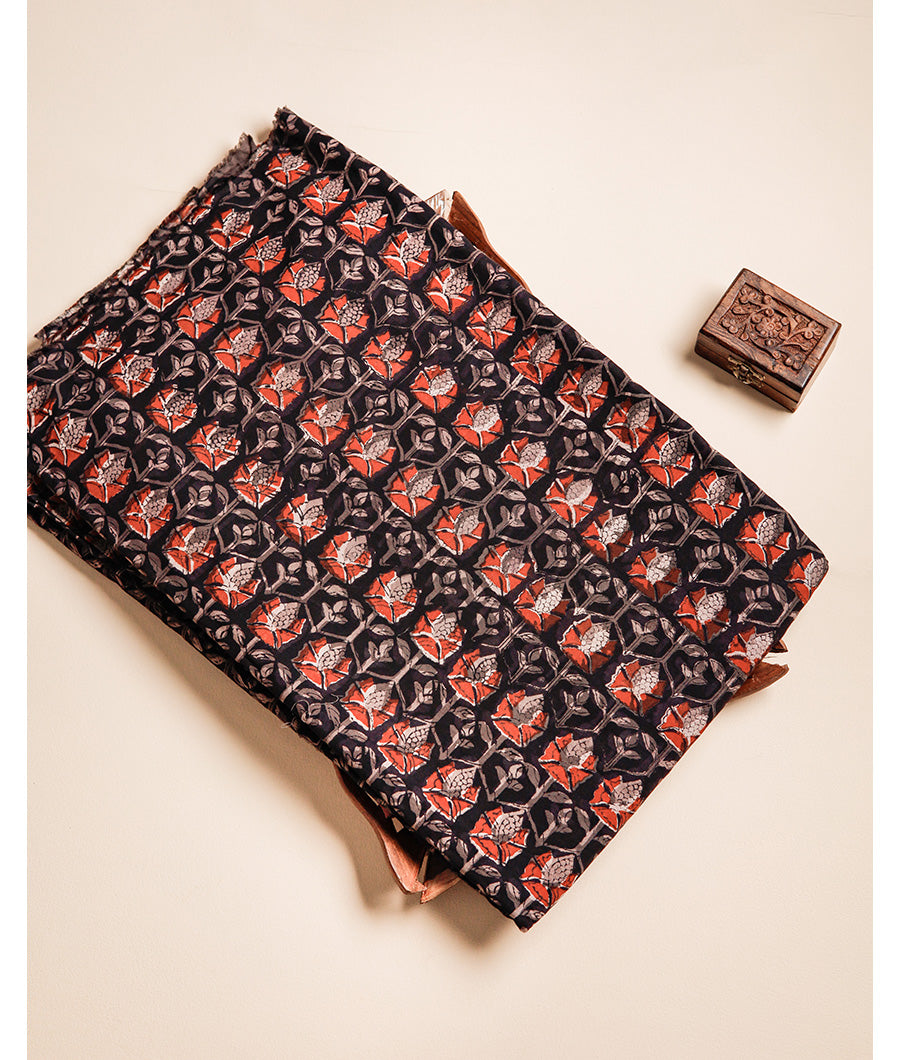 COTTON VANASPATI BLOCK PRINTED FABRIC