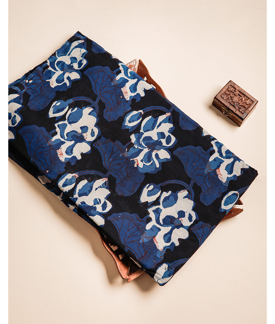 COTTON VANASPATI BLOCK PRINTED FABRIC