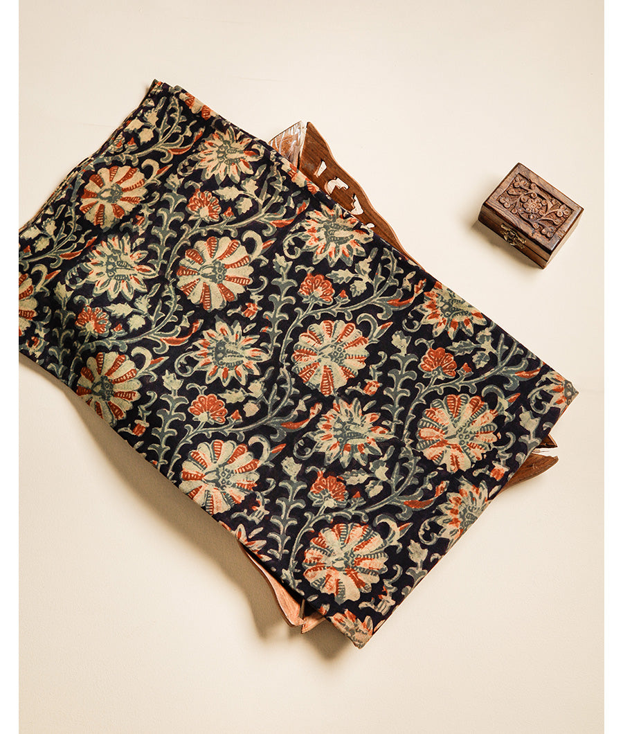 COTTON VANASPATI BLOCK PRINTED FABRIC