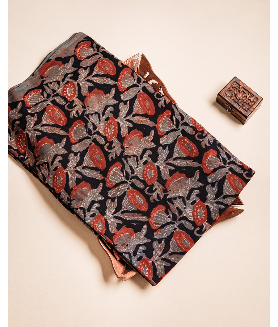 COTTON VANASPATI BLOCK PRINTED FABRIC