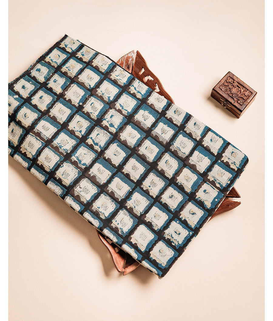 COTTON VANASPATI BLOCK PRINTED FABRIC