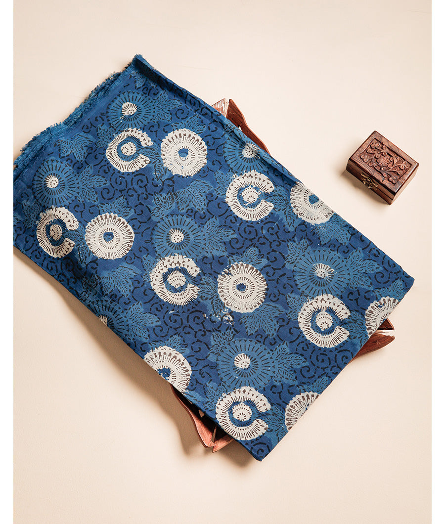 COTTON VANASPATI BLOCK PRINTED FABRIC