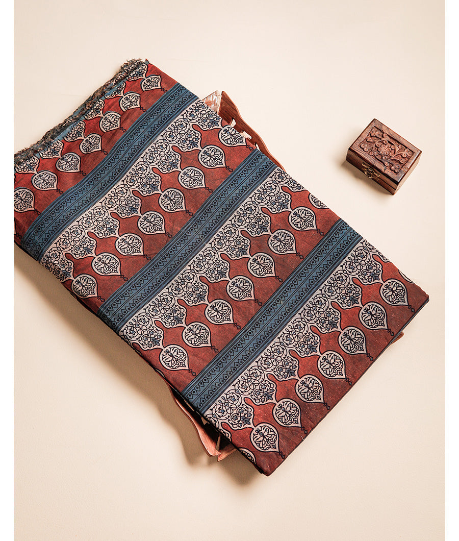COTTON VANASPATI BLOCK PRINTED FABRIC