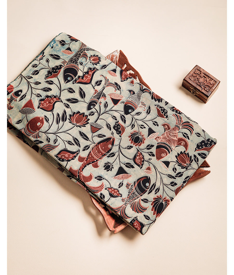 COTTON VANASPATI BLOCK PRINTED FABRIC