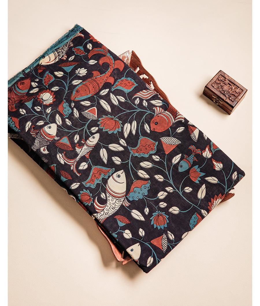 COTTON VANASPATI BLOCK PRINTED FABRIC
