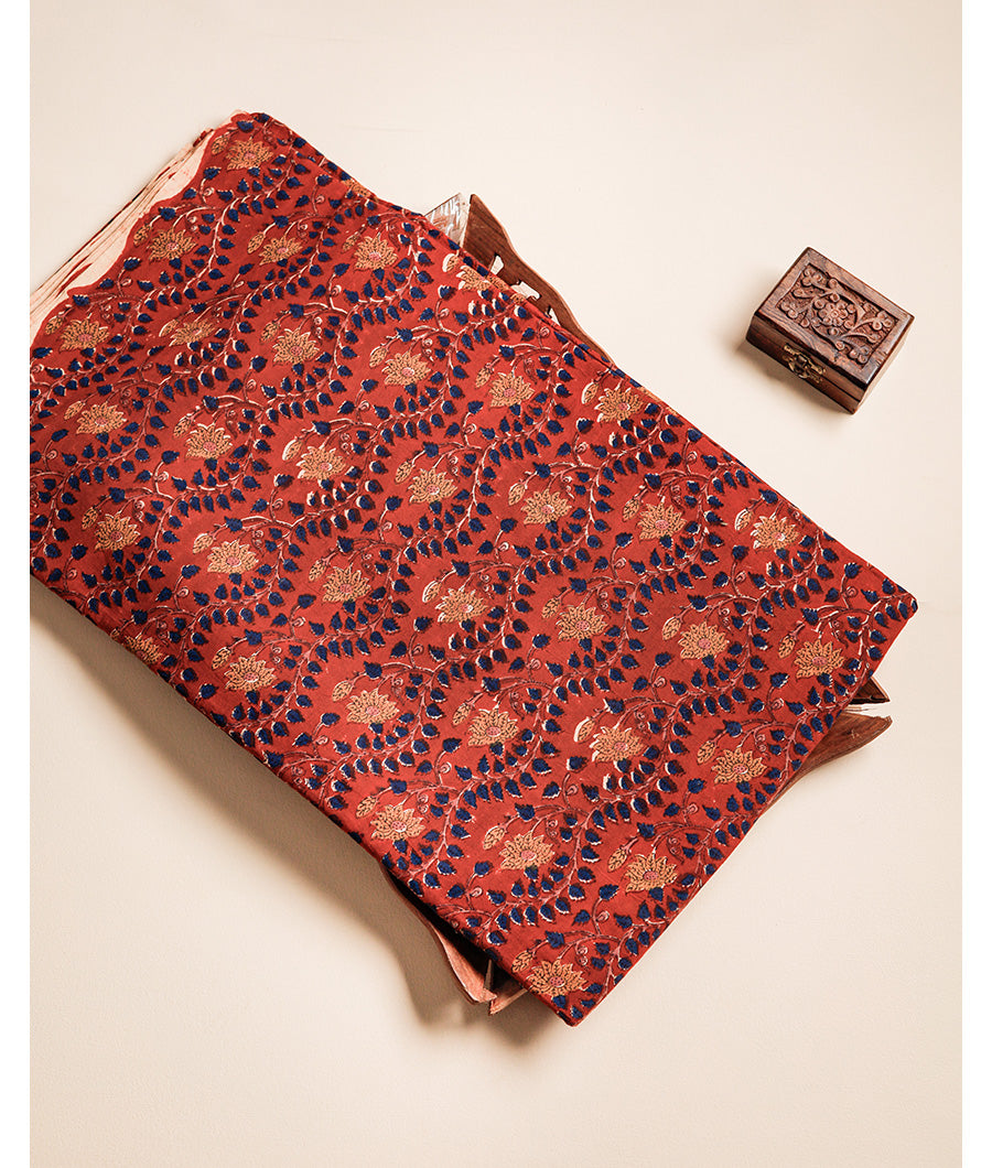 COTTON VANASPATI BLOCK PRINTED FABRIC