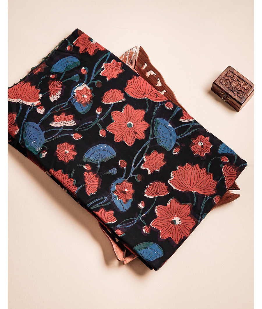 COTTON VANASPATI BLOCK PRINTED FABRIC
