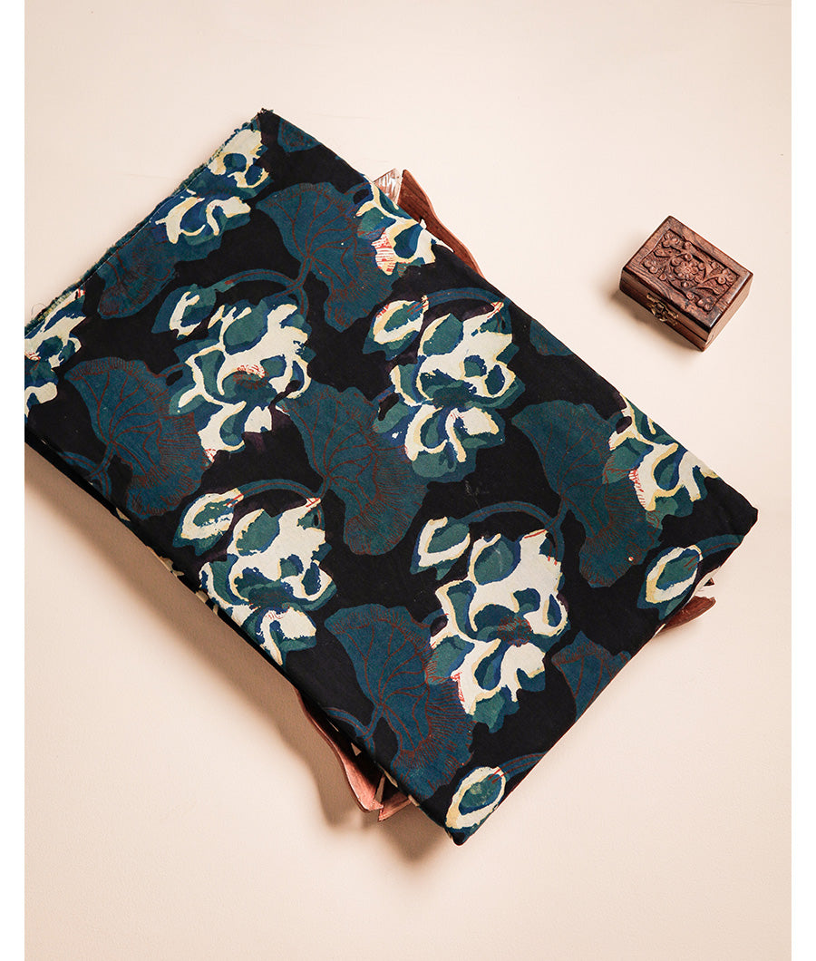 COTTON VANASPATI BLOCK PRINTED FABRIC