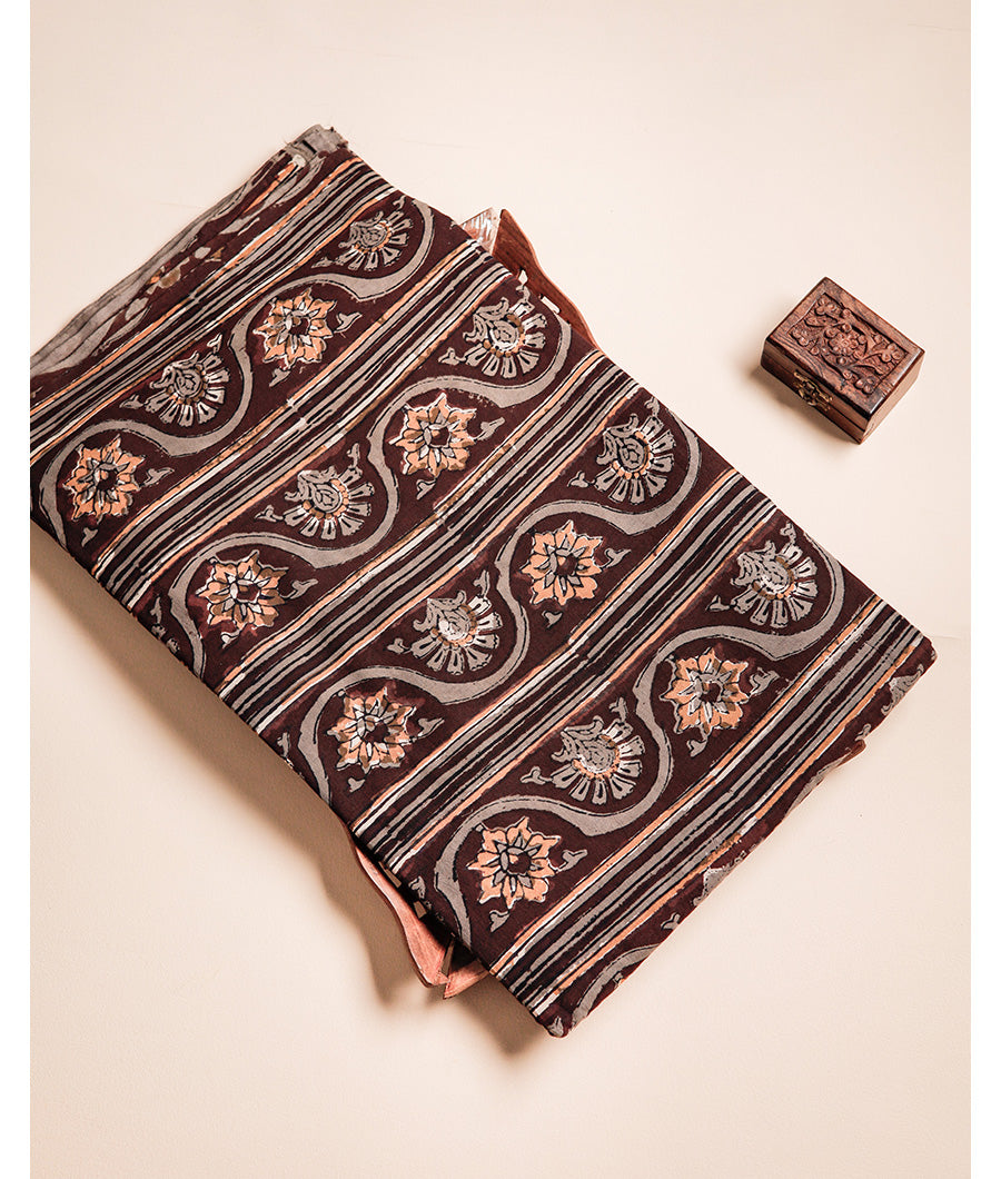 COTTON VANASPATI BLOCK PRINTED FABRIC