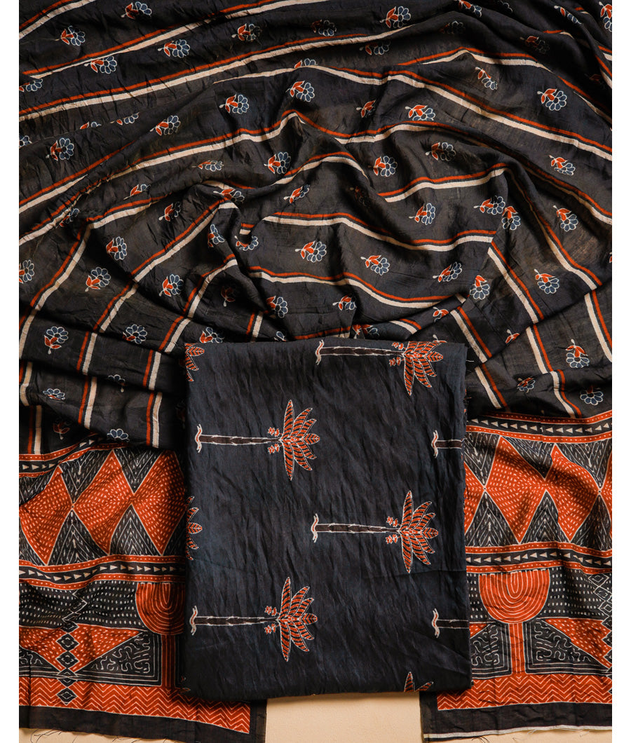 MOGRA CHANDERI SUIT SET