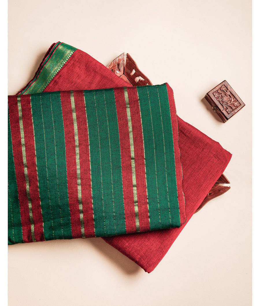 COTTON MADRAS STRIPES WITH MANAGLGIRI MIX & MATCH