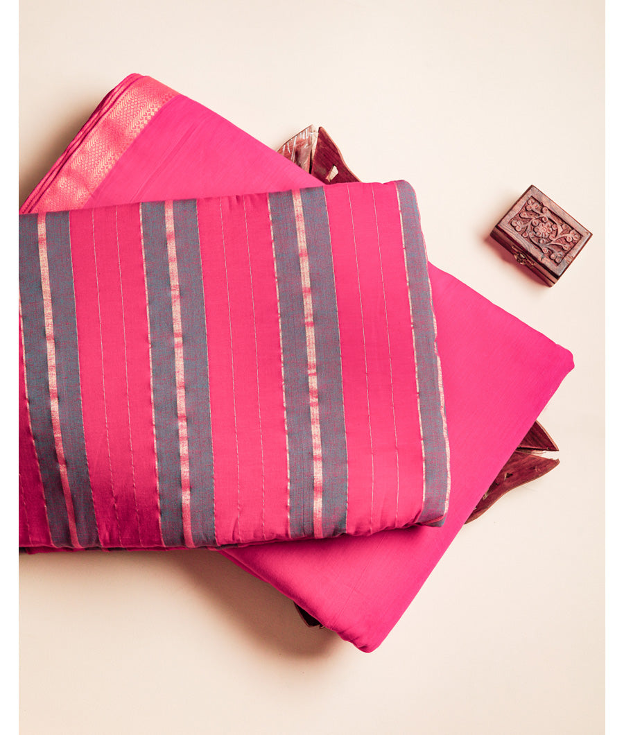 COTTON MADRAS STRIPES WITH MANAGLGIRI MIX & MATCH