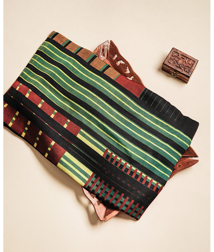 VANASPATHI MODAL SILK BLOCK PRINTED FABRIC