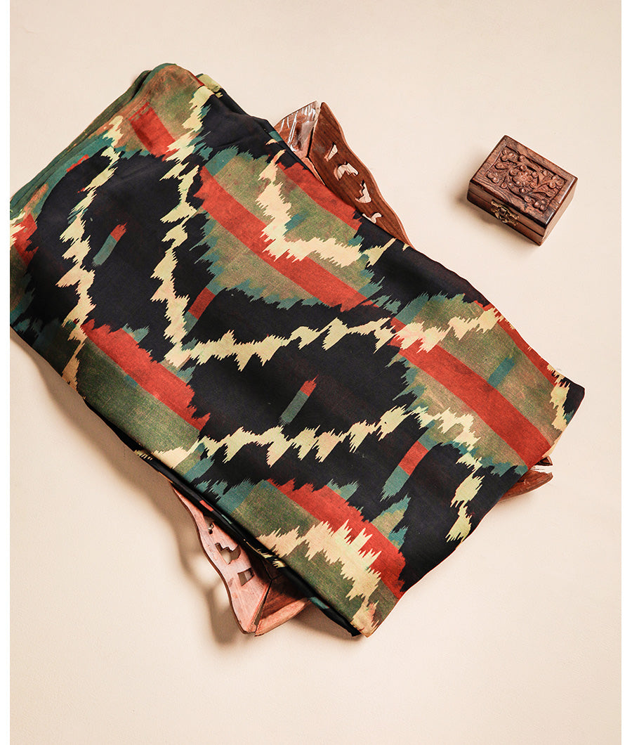 VANASPATHI MODAL SILK BLOCK PRINTED FABRIC