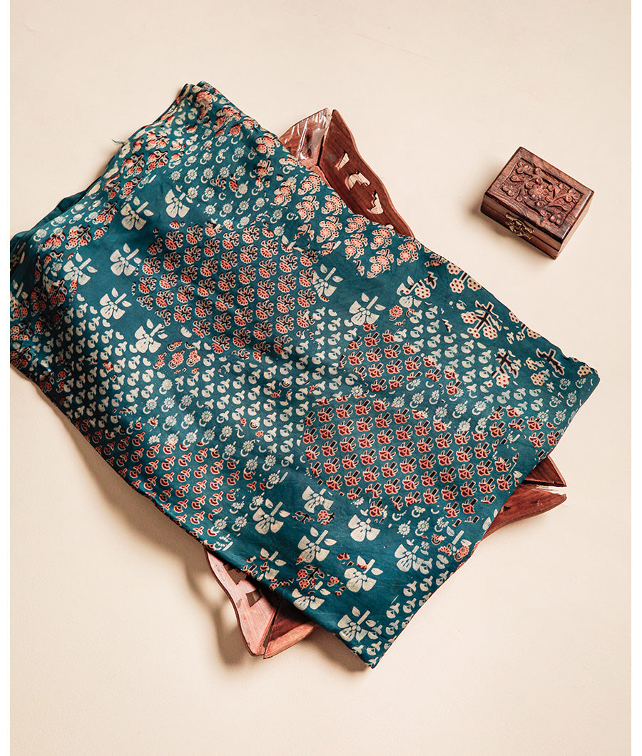 VANASPATHI MODAL SILK BLOCK PRINTED FABRIC