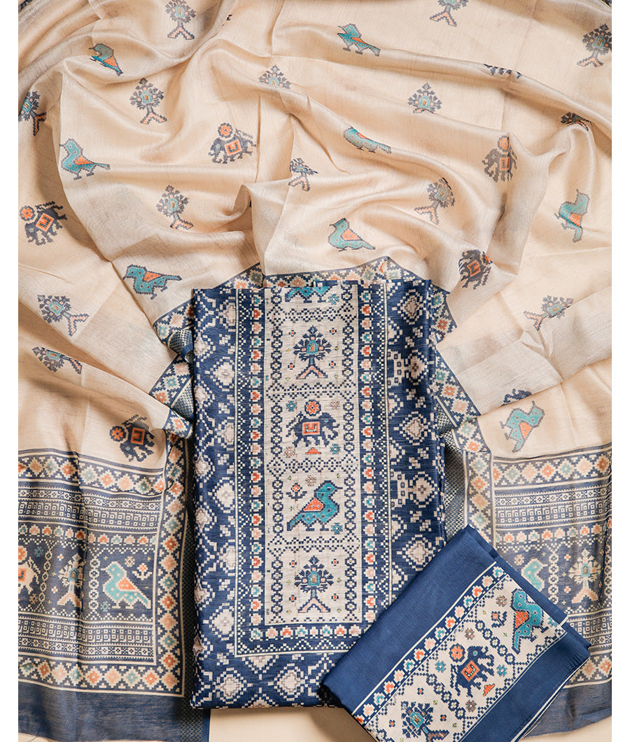 CHANDERI SUIT SET